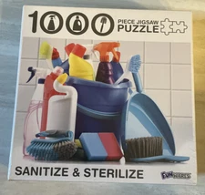Funwares Sanitize & Sterilize Cleaning Products Puzzle - 1000 Piece Jigsaw NEW