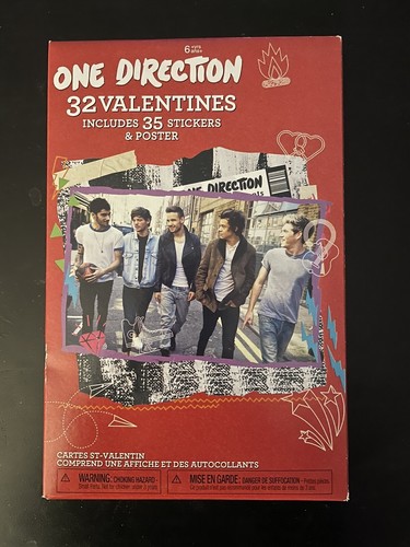 2014 ONE DIRECTION 1D San Valentino Cards 32 Cards+35 Adesivi+Poster NUOVO SIGILLATO! - Foto 1 di 2