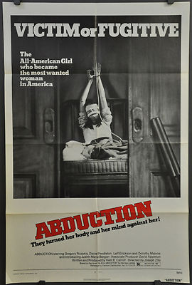 ABDUCTION 1975 ORIGINAL 27X41 MOVIE POSTER JUDITH-MARIE BERGAN DAVID PENDLETON