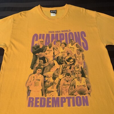 NBA World Champions REDEMPTION 2009 T Shirt Size Large NBA World Champions REDEMPTION 2009 T Shirt Size Large