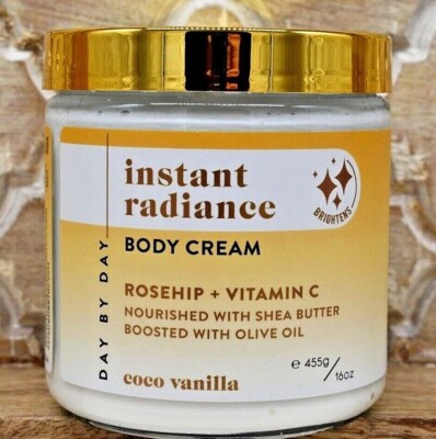 DAY BY DAY Instant Radiance Rosehip & Vitamin C Body Cream Coco Vanilla Scent