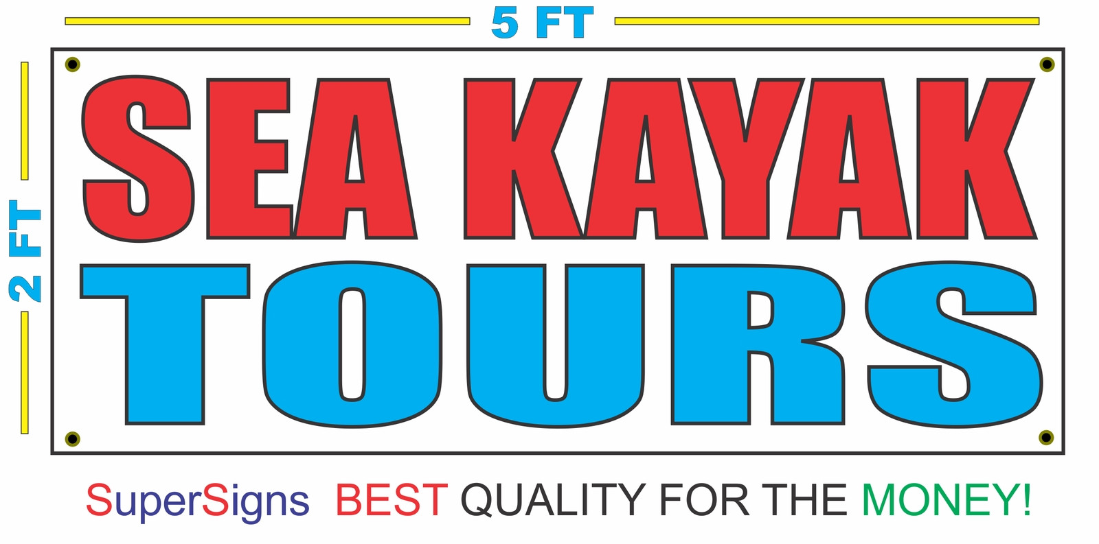 Tours Banner Sign 100% All Weather New Larger Size! Wholesale Price