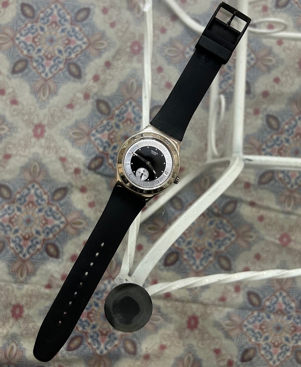Swatch 2004 Irony Watch YPS404G Time of Duty Battery for