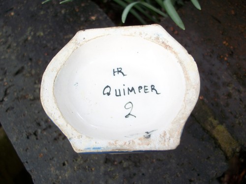 Attractive HR Quimper Pot Faience circa 1910 - Picture 3 of 9