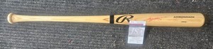 Kyle Manzardo Cleveland Guardians Signed Blonde Bat Red Pen JSA