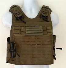 Tactical Vest Armor Plate Carrier PROTECH Small Green FirstSpear Laser Cut