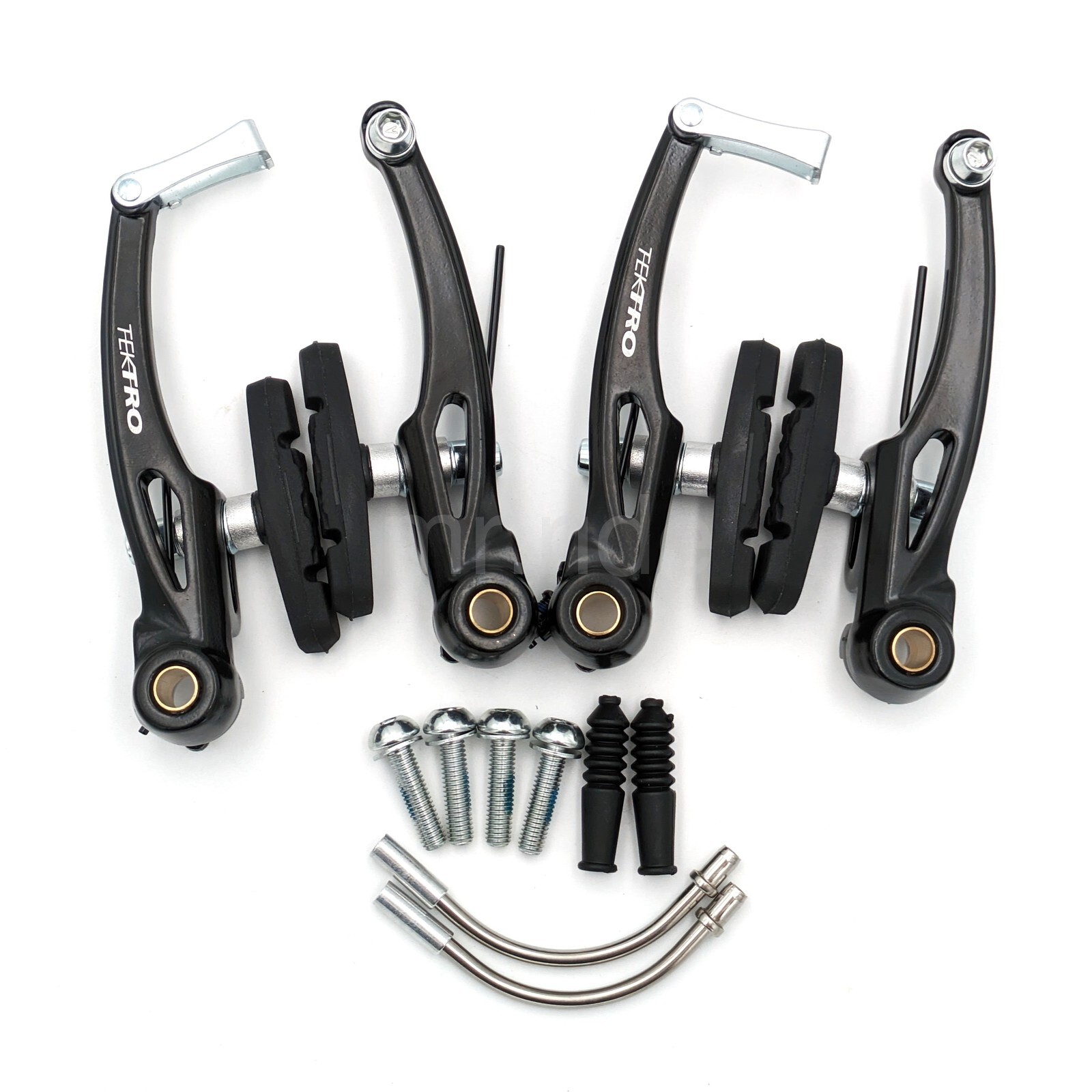 TEKTRO 855AL V-Brake Linear Pull Brake Set Black,20.5-36.5mm,F+R Long Arm 110mm