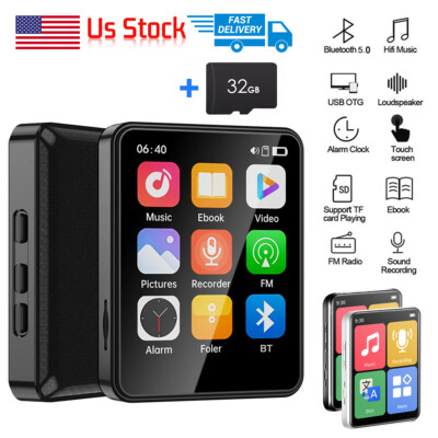 Support 128GB Bluetooth MP4/MP3 Lossless Music Player FM Radio Recorder Sports