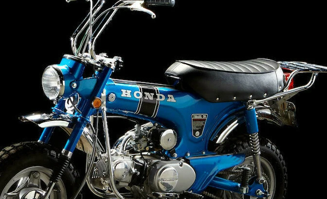 Honda CT70 KO 2pc. Black Stripe Main Frame Decal Set 69-71 MADE IN USA! Foto 4 de 4