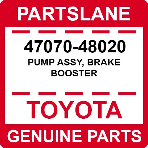 Bomba de refuerzo de freno genuina Lexus RX450h Toyota Highlander híbrida OEM 47070-48020 Foto 2 de 4