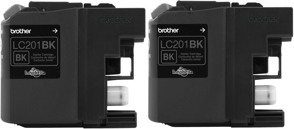 New Genuine Brother LC201 Black 2PK Ink Cartridges MFC-J460DW - Image 2 of 3