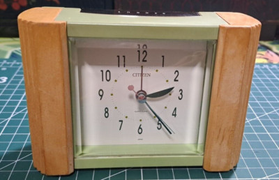 Vintage 90s Citizen AC427N Quarz Wecker Tischuhr Japan *Qualitätsuhr Japan*