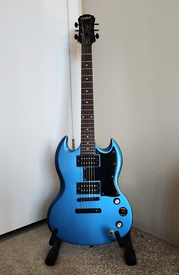 Epiphone Proline SG Electric Guitar 2002 Blue Solid Body G-400 Style