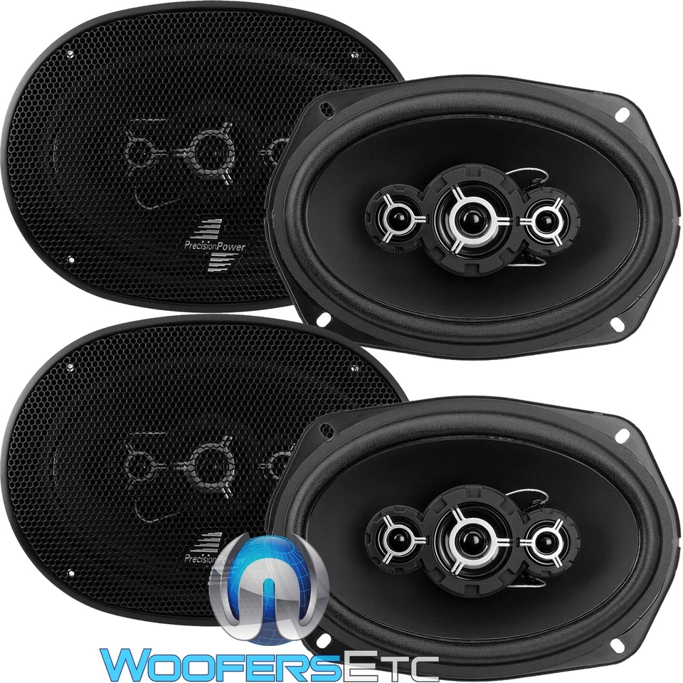 4 ALTAVOCES DE RANGO COMPLETO PRECISION POWER SD.694 6"x9" 1000W 4 vías super tweeters Foto 2 de 4