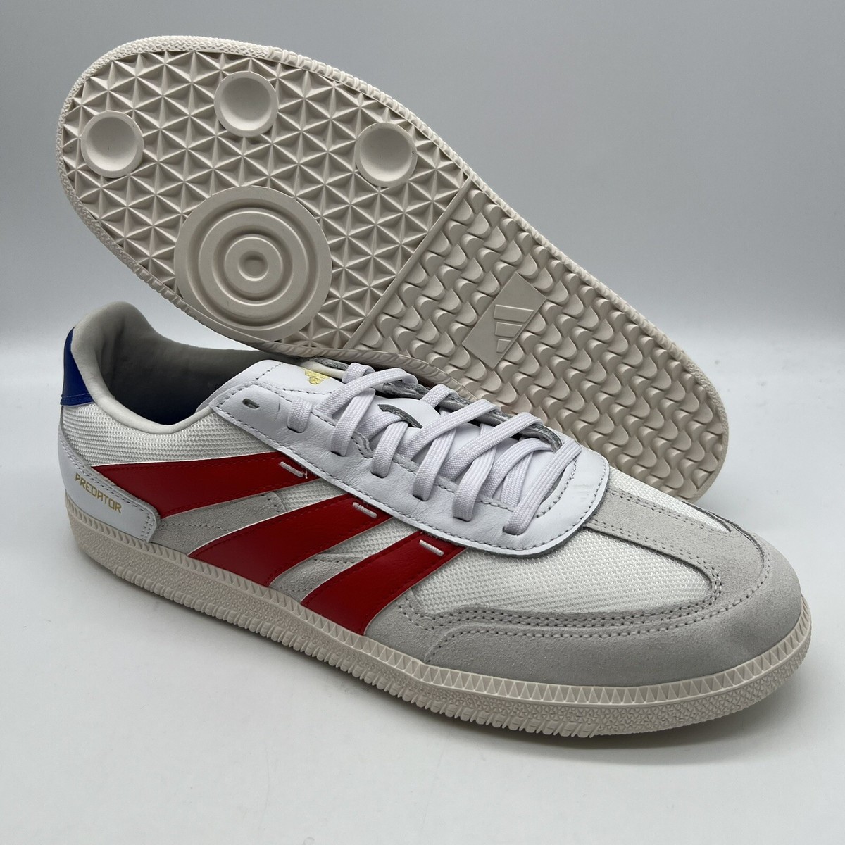 ADIDAS Predator Freestyle Casual Soccer Shoes Mens 8 White‎ Scarlet Royal USA Adidas Predator 24 League Low Freestyle White Scarlet Royal  main image 4