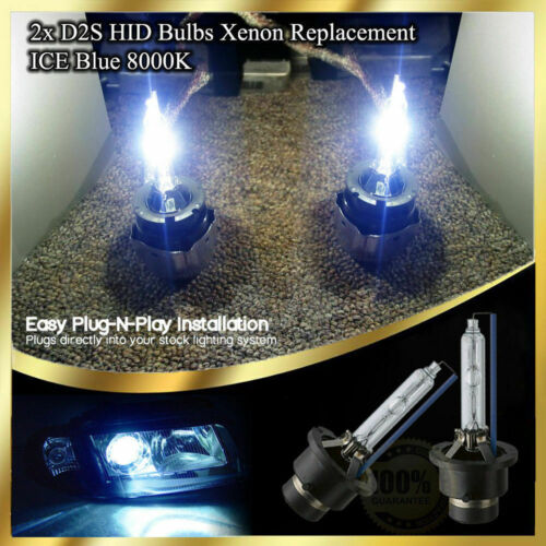 2x D2S Xenon Hid 35W Ice Blue 8000K Headlight Low Beam Alfa Romeo GT 2003-2010  - Picture 1 of 9