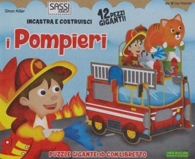 Die Feuerwehr. Einbau Und Bauen. Puzzle Buch Simon Miller Sassi 2015