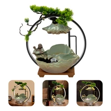 Desktop Water Fountain Indoor Relaxation Desktop Water Fountain with Water Pump