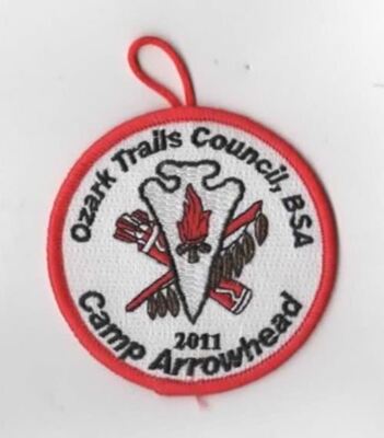 2011 Camp Arrowhead Ozark Trails Council, BSA RED Bdr. [CA-1150]