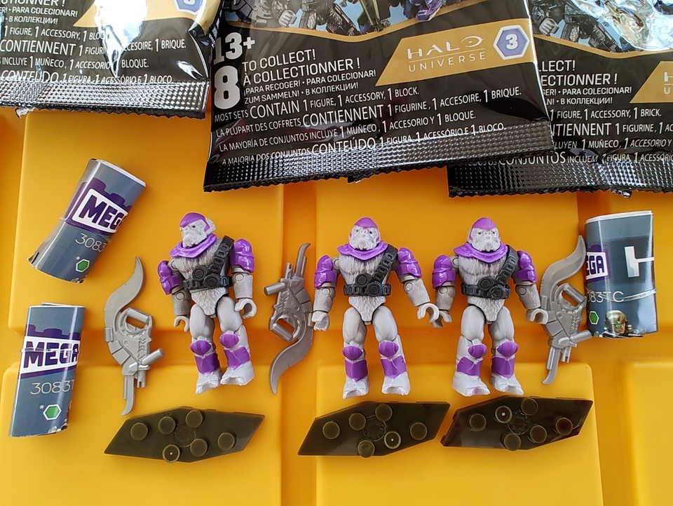 LOT X3 Mega Halo Universe Series 3 Blind Bags 3 H2 BRUTES SEALED | eBay