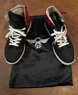 Creative Recreation Solano Red/Black Leather Hi-Top Men s Size 11.5 CR17530