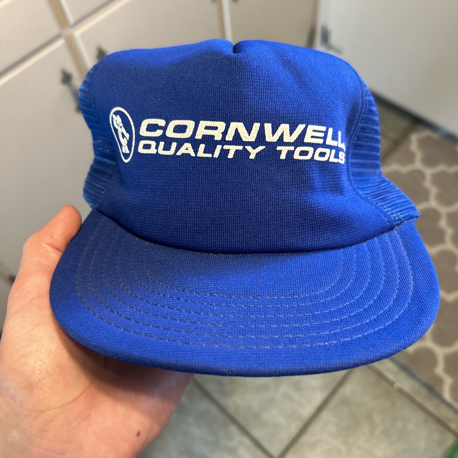 Vintage USA MADE Cornwell Quality Tools Puffy Trucker… Gem