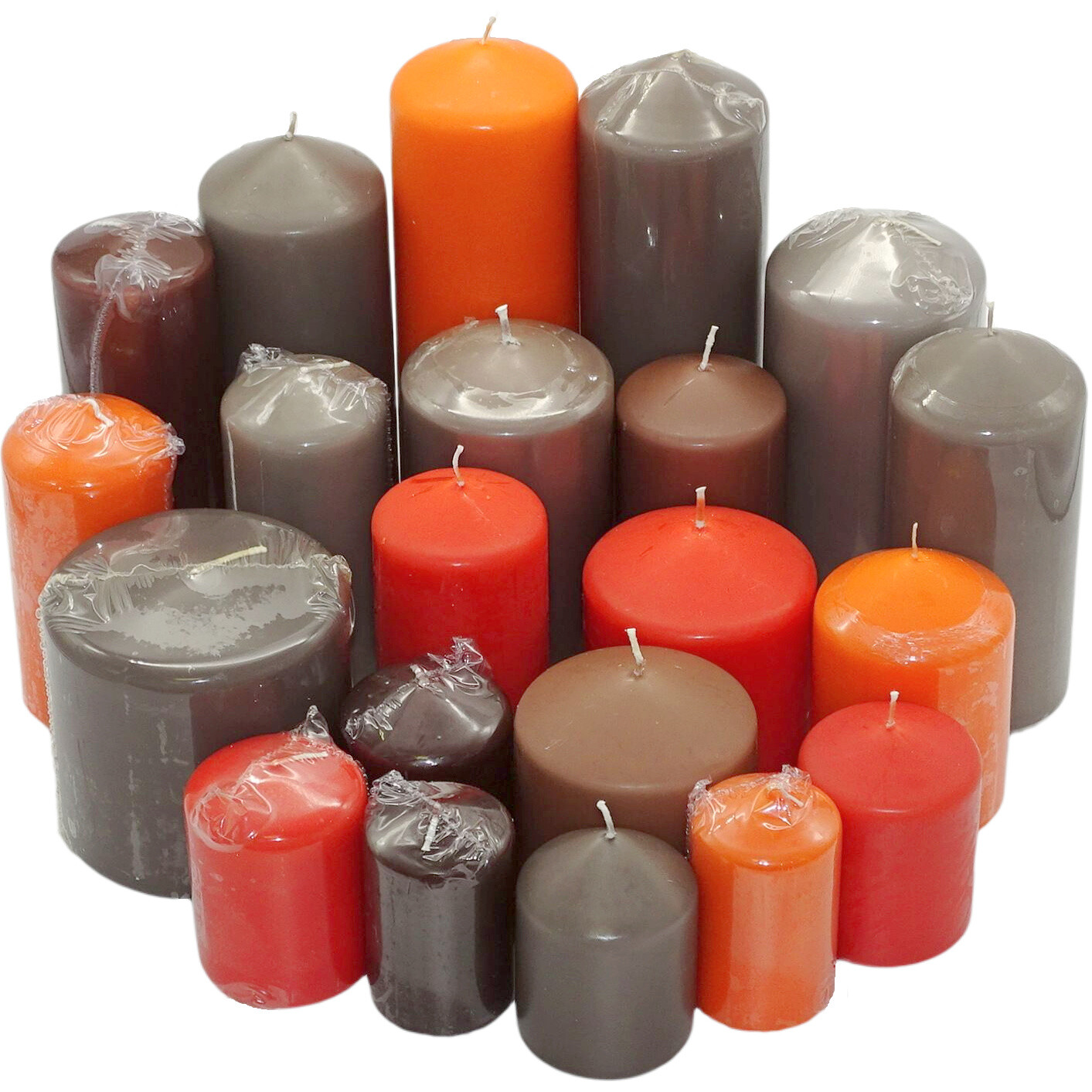 6 kg Premium Stumpenkerzen Blockkerzen Kerzenpaket Set Mix gemischt nach Farben