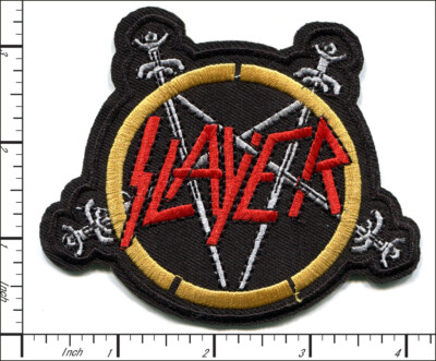 18 Pcs Embroidered Iron/Sew on patches Slayer Band Music 100x84mm AP056vA