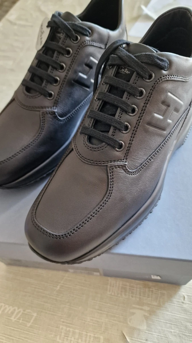 Hogan interactive top uomo pelle nera
