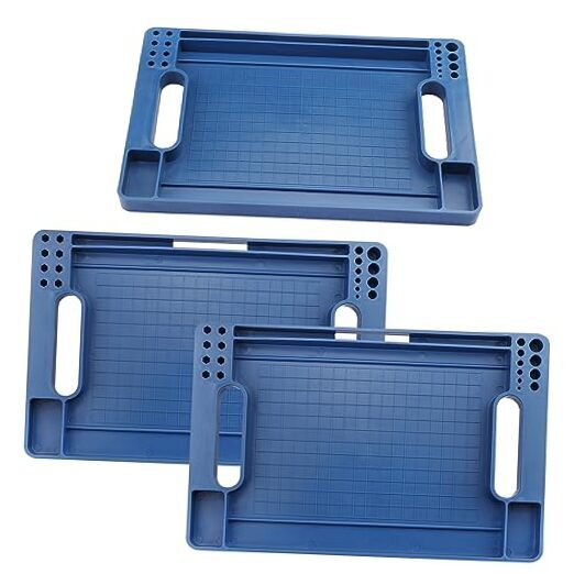 3 Pieces, Flexible Tool Tray, Rubber Tool Mat Trays, Non-Slip Tool Organizer,