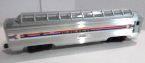 Lionel Trains Amtrak Full Vista Dome Aluminum Passenger Car #6-19105 B - Picture 1 of 5