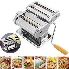 Stainless Steel Fresh Pasta Maker Roller Machine for Spaghetti Noodle Fettuccine