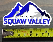 Squaw Valley Sticker Decal 3.25" Lake Tahoe Mountain Ski Snowboard Resort PO