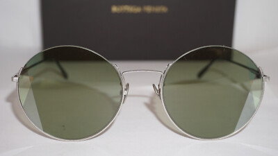 Bottega Veneta Sunglasses New Round Silver Green Monogram  display picture 3