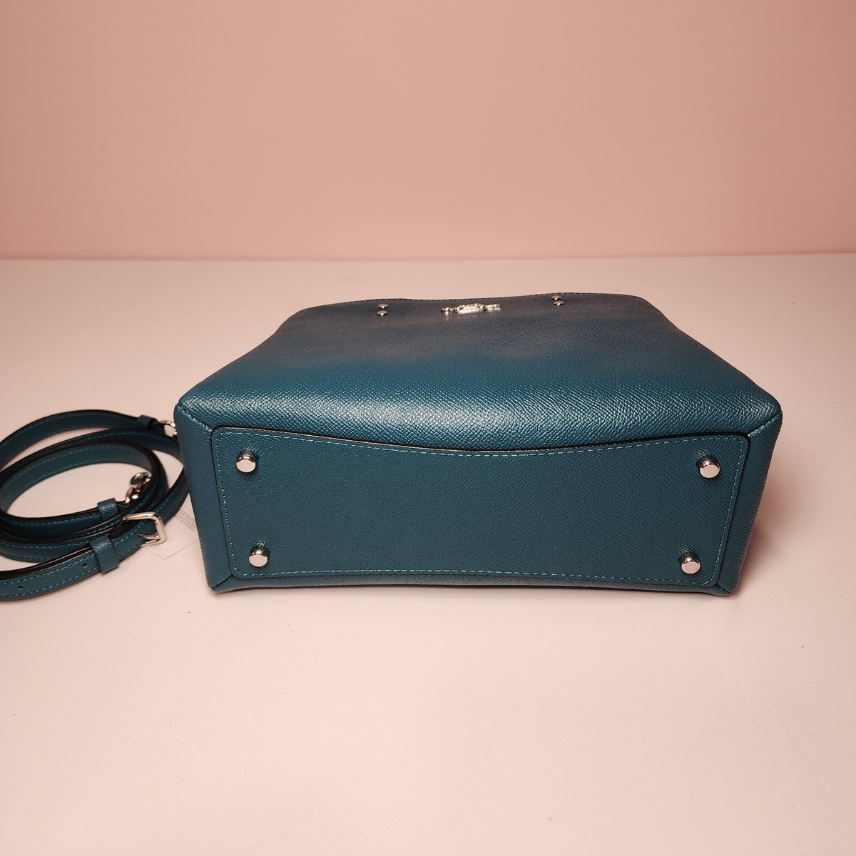 Coach 91146 Mini Lillie Carryall Bag in Deep Turquoise Blue