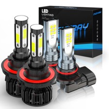 For 5.4L Ford F150 2004-2010 LED Headlight Hi/Lo + Fog Lights Bulbs Combo