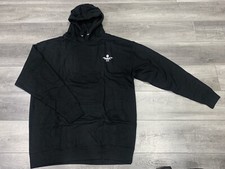 NEW DEATH WISH COFFEE logo 2XL Long Sleeve Hoodie Black