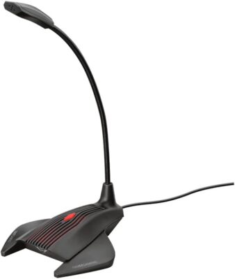 Trust GXT 239 Nepa Gaming Mikrofon 3.5mm Klinke Standmikrofon für PC/Laptop