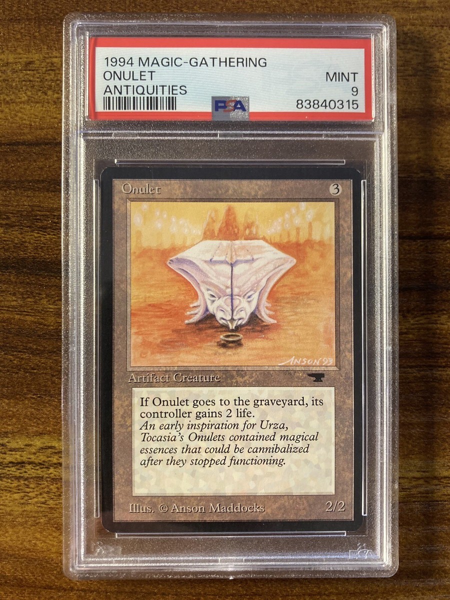 MTG✨ONULET✨ Antiquities PSA 9 MINT Uncommon 1994 A. Maddocks