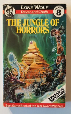 Lone Wolf Jungle Of Horrors 8 Beaver Books Color Map Joe Dever