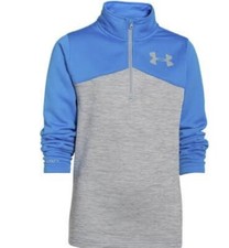 Boys Under Armour Pull Over Youth XL Aqua Blue  Gray