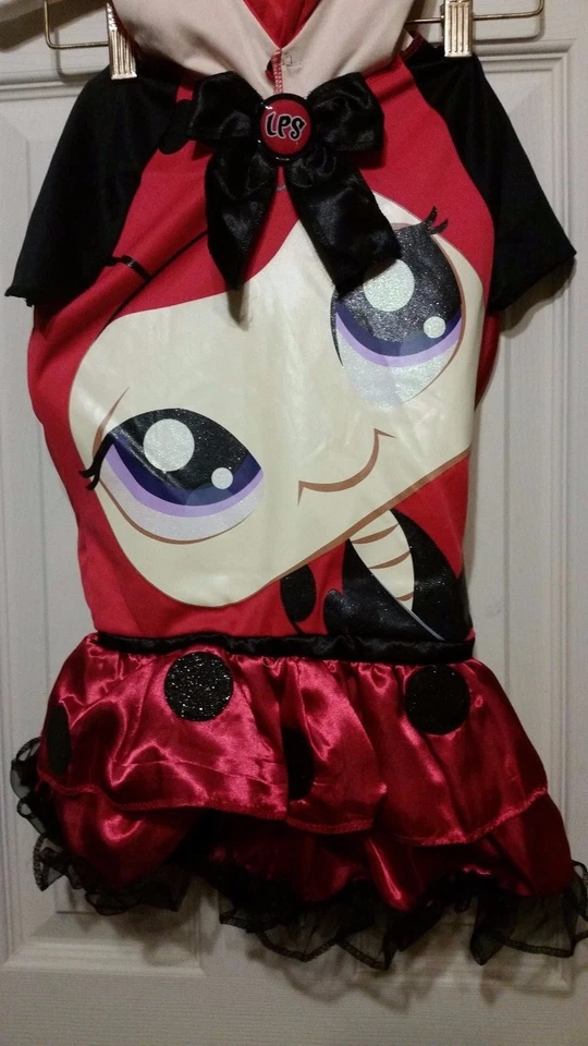 ADORABLE LITTLEST PETSHOP LADYBUG HALLOWEEN COSTUME GIRLS 4-6X - Image 4 of 4