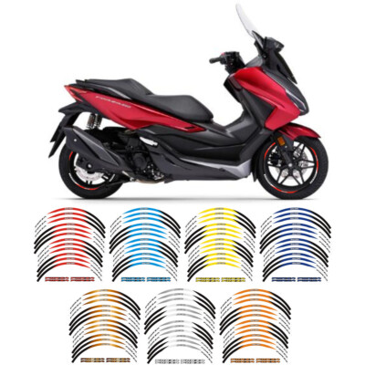 15'' 14''Full RIM Wheel CIRCLE ADHESIVE STICKER For HONDA FORZA 125 300 350 250