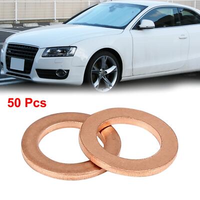 50 Stück Kupferringe Kupferdichtring Dichtung Kupferdichtung 10mm Innen Durchm.