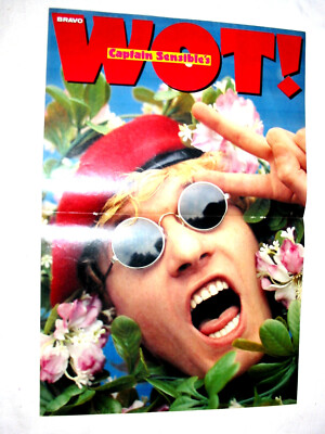CAPTAIN SENSIBLE - WOT - BRAVO Poster - gefaltet - Sammlerstück