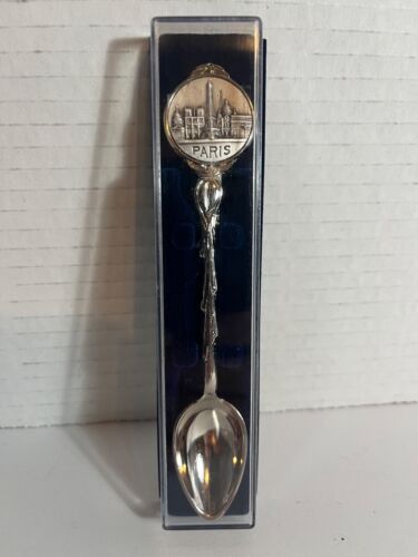 Vintage Collector Silver Plated Spoon Paris France - Picture 1 of 6