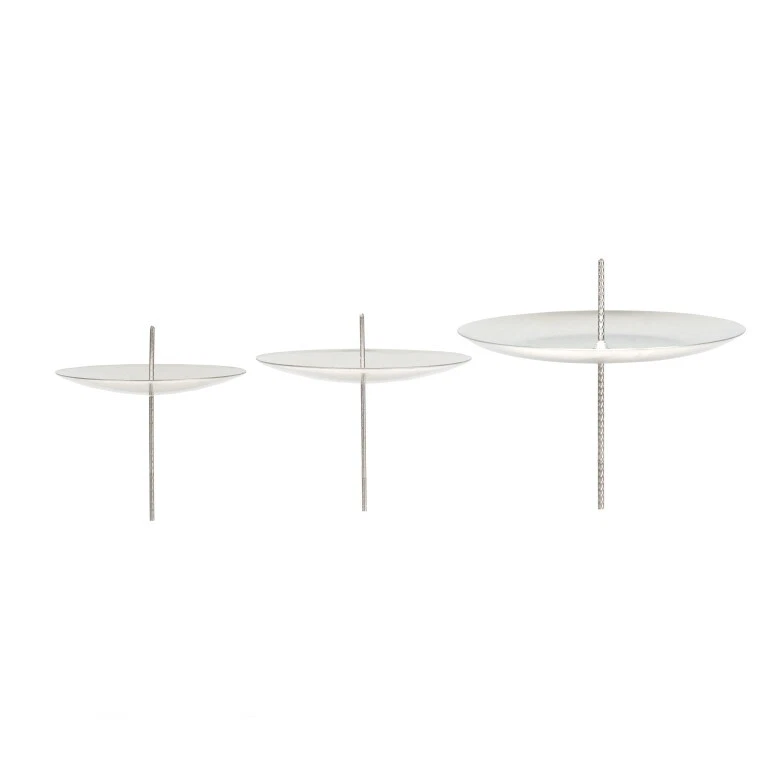 NaDeco Spilla Corona dell'Avvento 4 pz Argento, misura a scelta Ø 50-77 mm spina dell'avvento