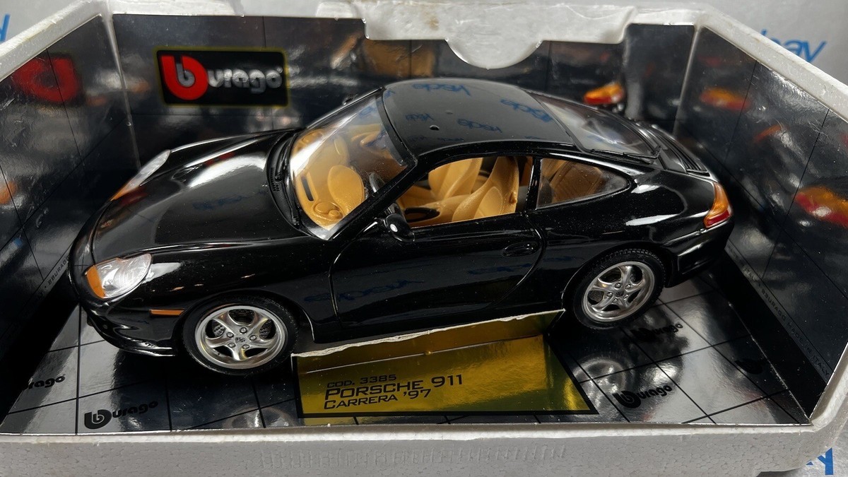 Burago Porsche 911 Carrera 1997 Gold Edition 1 18 Scale for sale