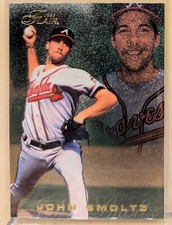 1996 Flair SILVER #210 John Smoltz HOF RARE SPECKLE GOLD LETTER PARALLEL