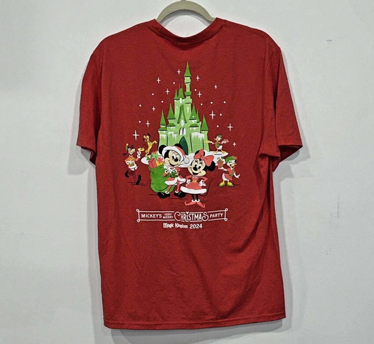 2024 Disney Parks Mickeys Very Merry Christmas Party T Shirt Sz L